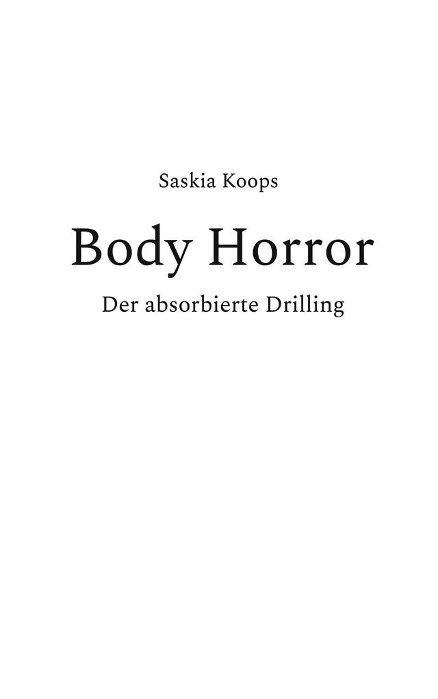 Produktbild: Body Horror | Saskia Koops