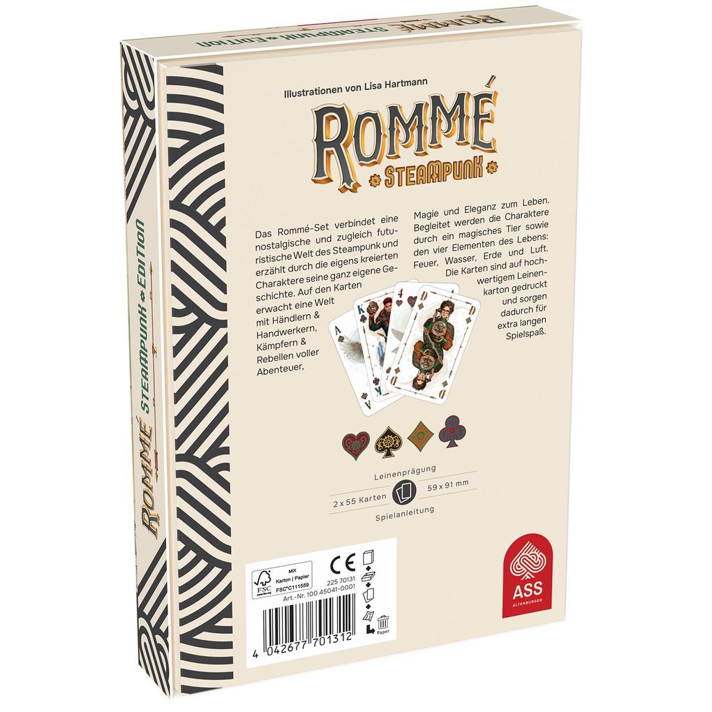 Weitere Ansicht: ASS Altenburger Special Rommé - Steampunk | ASS - Spielkartenfabrik Altenburg GmbH