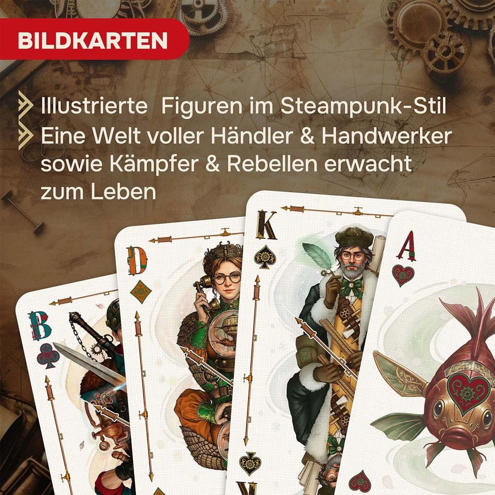 Weitere Ansicht: ASS Altenburger Special Rommé - Steampunk | ASS - Spielkartenfabrik Altenburg GmbH