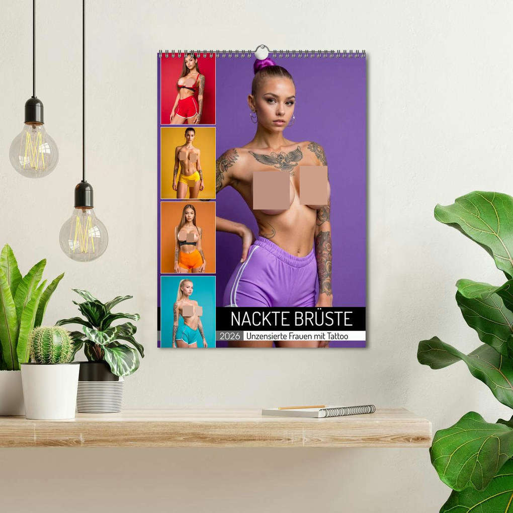 Weitere Ansicht: NACKTE BRÜSTE - Unzensierte Frauen mit Tattoo (Wandkalender 2026 DIN A3 hoch), CALVENDO Monatskalender | Calvendo, MB Fotografie