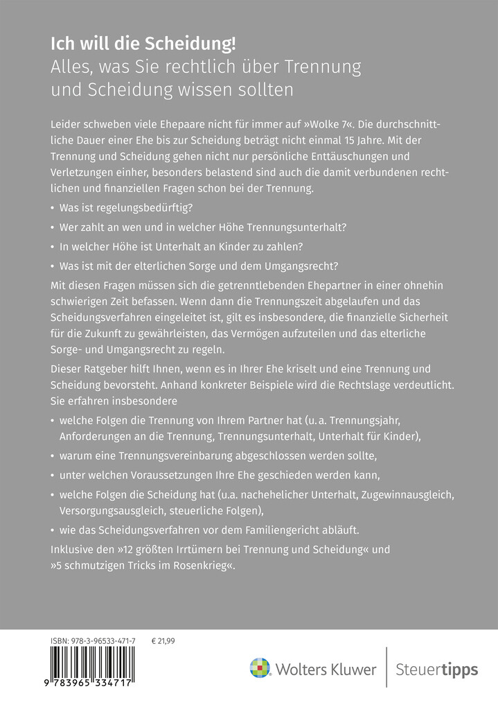 Weitere Ansicht: Ich will die Scheidung! | Otto N. Bretzinger