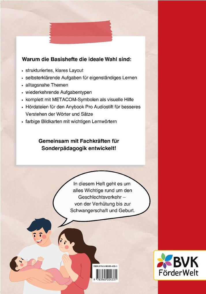 Weitere Ansicht: Basisheft Sexualerziehung: Sex, Schwangerschaft und Geburt | Marita Inderrath