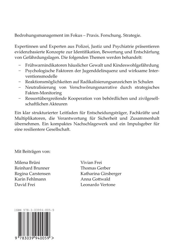 Weitere Ansicht: Fachtagung Bedrohungsmanagement - Herausforderungen unserer Zeit | Reinhard Brunner