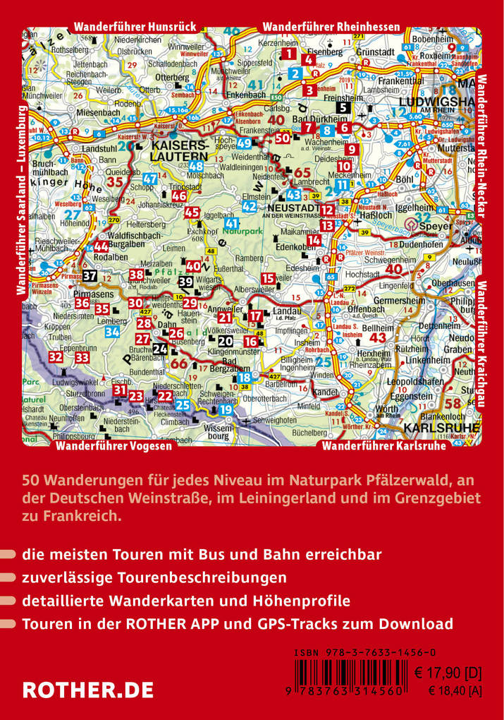 Weitere Ansicht: ROTHER Wanderführer Pfälzerwald und Deutsche Weinstraße | Jörg-Thomas Titz