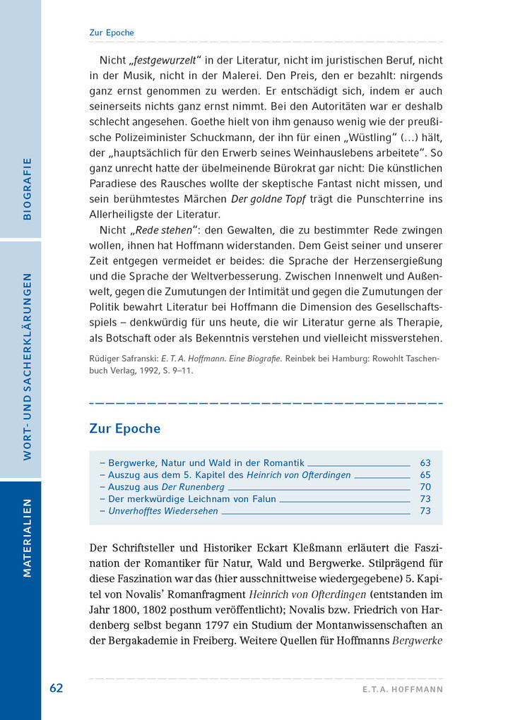 Weitere Ansicht: Der Artushof / Die Bergwerke zu Falun | E.T.A. Hoffmann