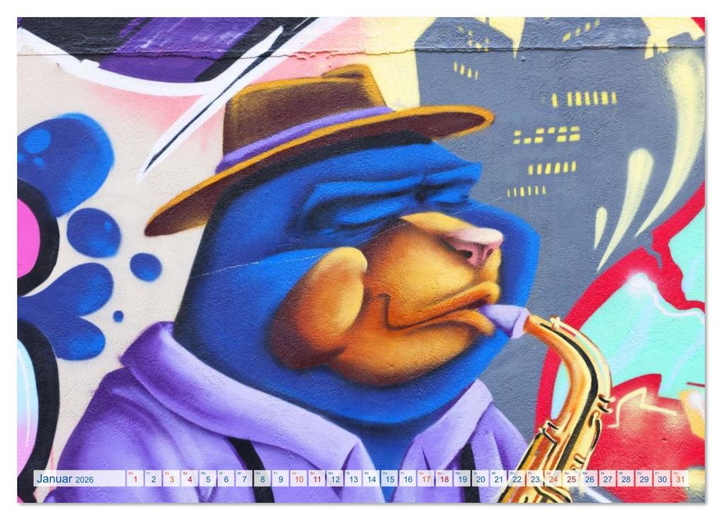 Weitere Ansicht: Streetart in Halle an der Saale (Wandkalender 2026 DIN A3 quer), CALVENDO Monatskalender | Steffen Schellhorn, Calvendo