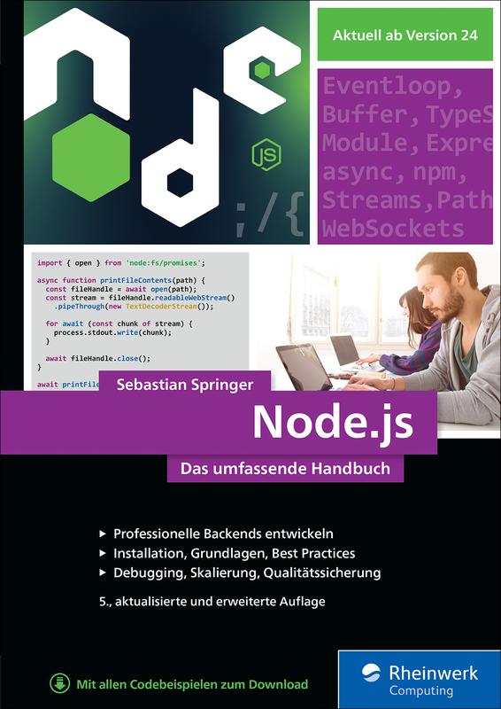 Produktbild: Node.js | Sebastian Springer
