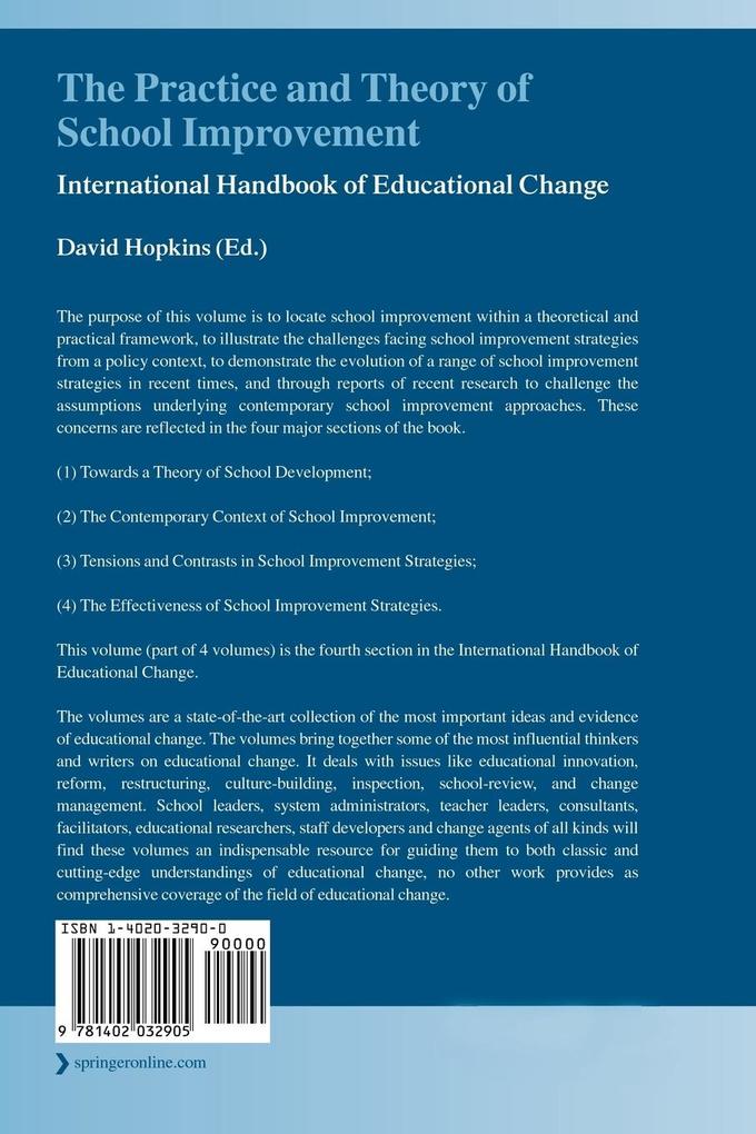 Weitere Ansicht: The Practice and Theory of School Improvement
