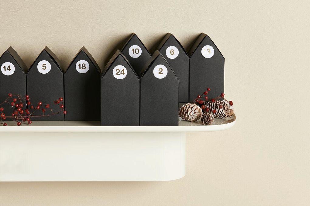 Weitere Ansicht: Adventskalender Papphäuser, 24 Stk., 15x7,5x7,5cm, FSC MIX