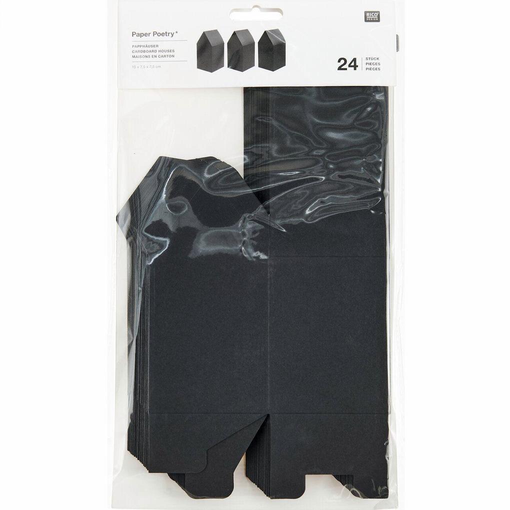 Weitere Ansicht: Adventskalender Papphäuser, 24 Stk., 15x7,5x7,5cm, FSC MIX