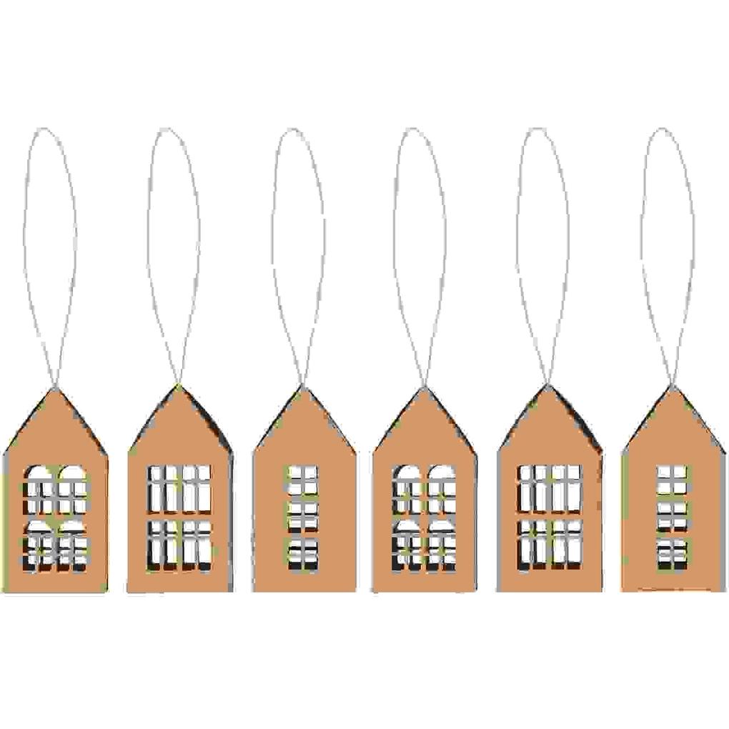 Weitere Ansicht: Adventskalender Papphäuser,24 Stk., 9x4,5x4,5cm, FSC MIX