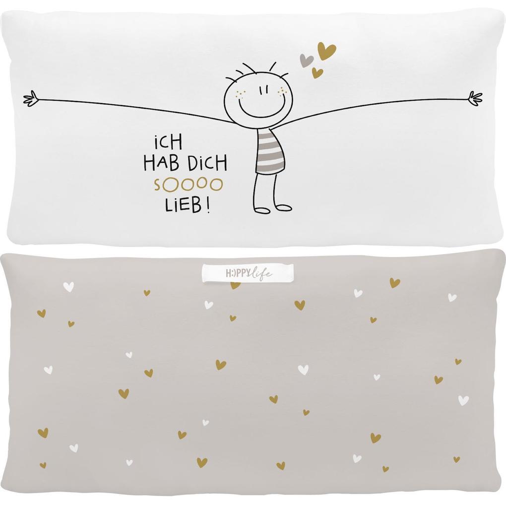Weitere Ansicht: Plüschkissen "Hab dich sooo lieb"