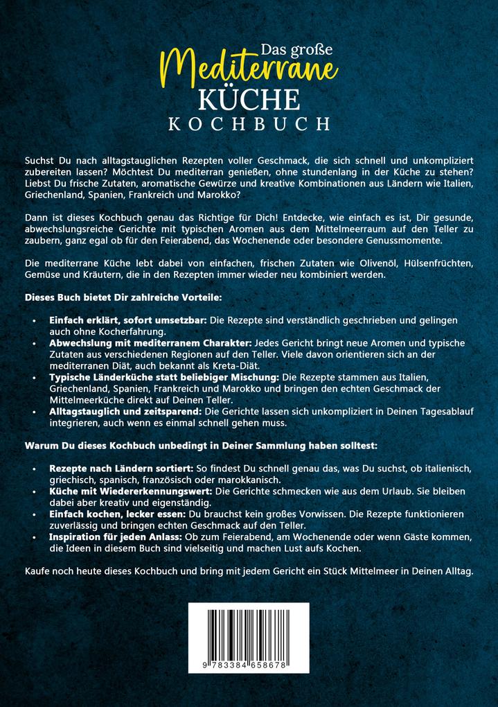 Weitere Ansicht: Das große Mediterrane Küche Kochbuch | Vanessa Zimmermann