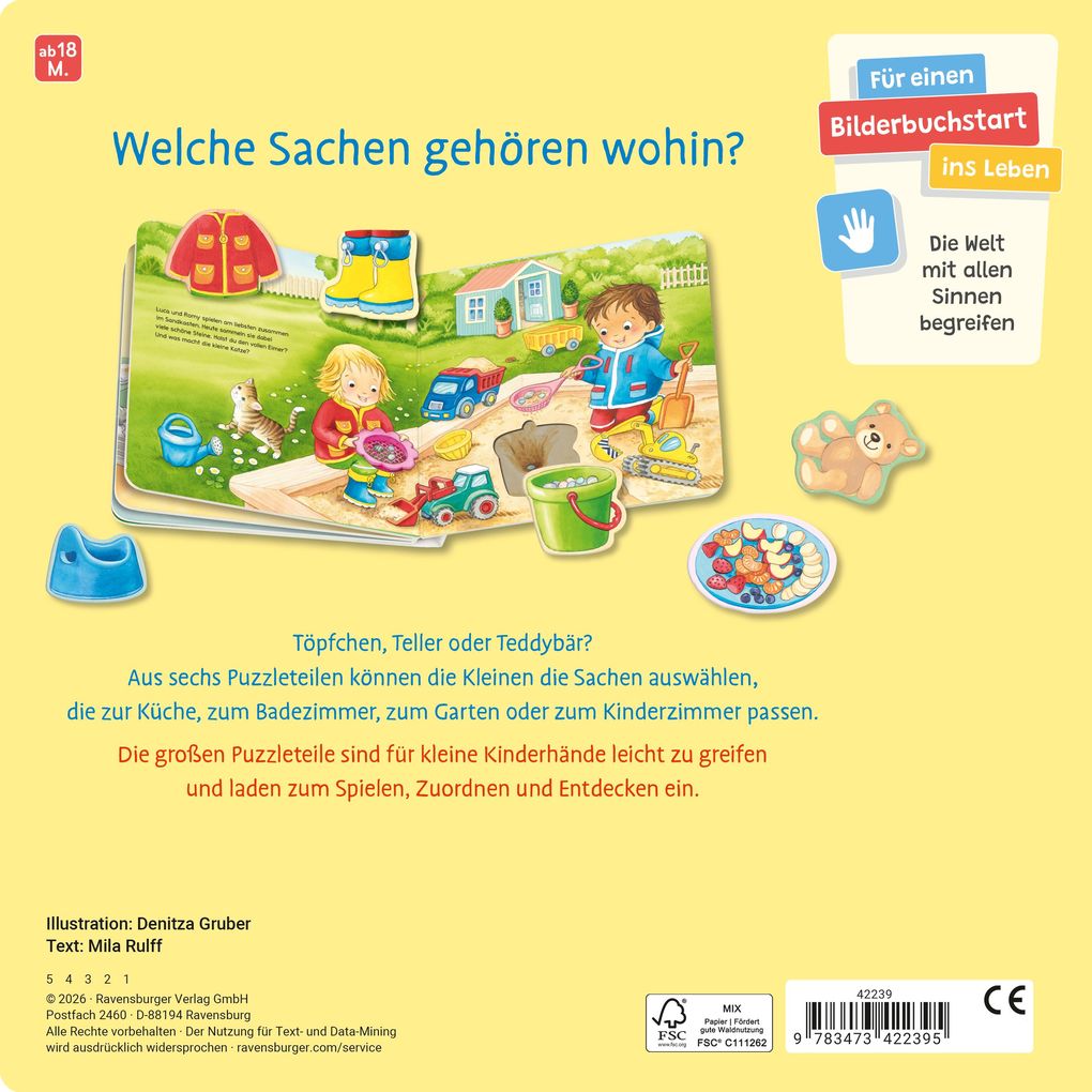 Weitere Ansicht: Mein liebstes Puzzle-Spielbuch: Zuhause | Mila Rulff