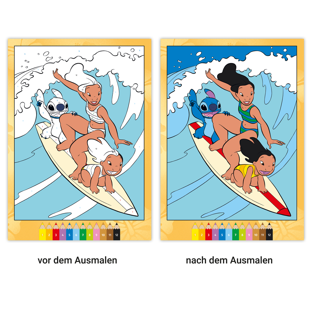 Weitere Ansicht: CreArt Malen nach Zahlen ab 7 Disney - Lilo & Stitch