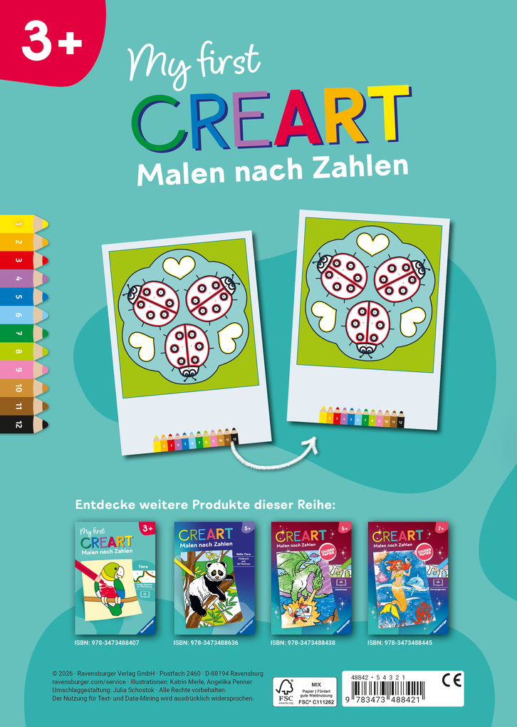 Weitere Ansicht: My first CreArt Malen nach Zahlen ab 3 - Ostern