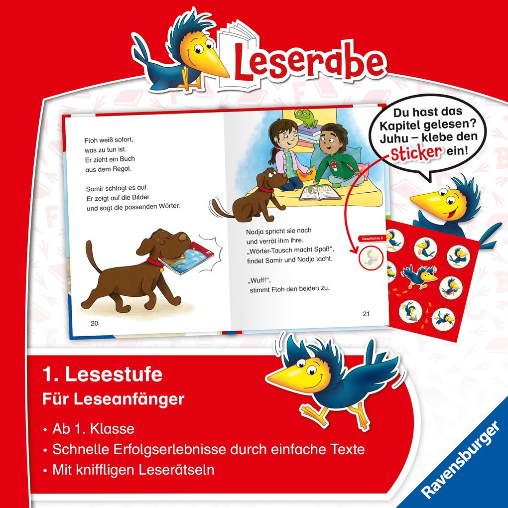 Weitere Ansicht: Leserabe 1. Lesestufe - Schulgeschichten mit Hund Floh | Judith Allert