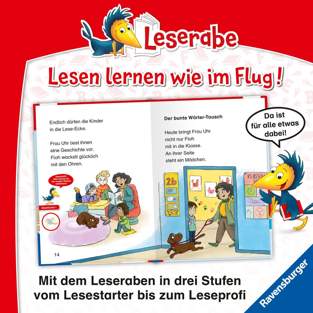 Weitere Ansicht: Leserabe 1. Lesestufe - Schulgeschichten mit Hund Floh | Judith Allert
