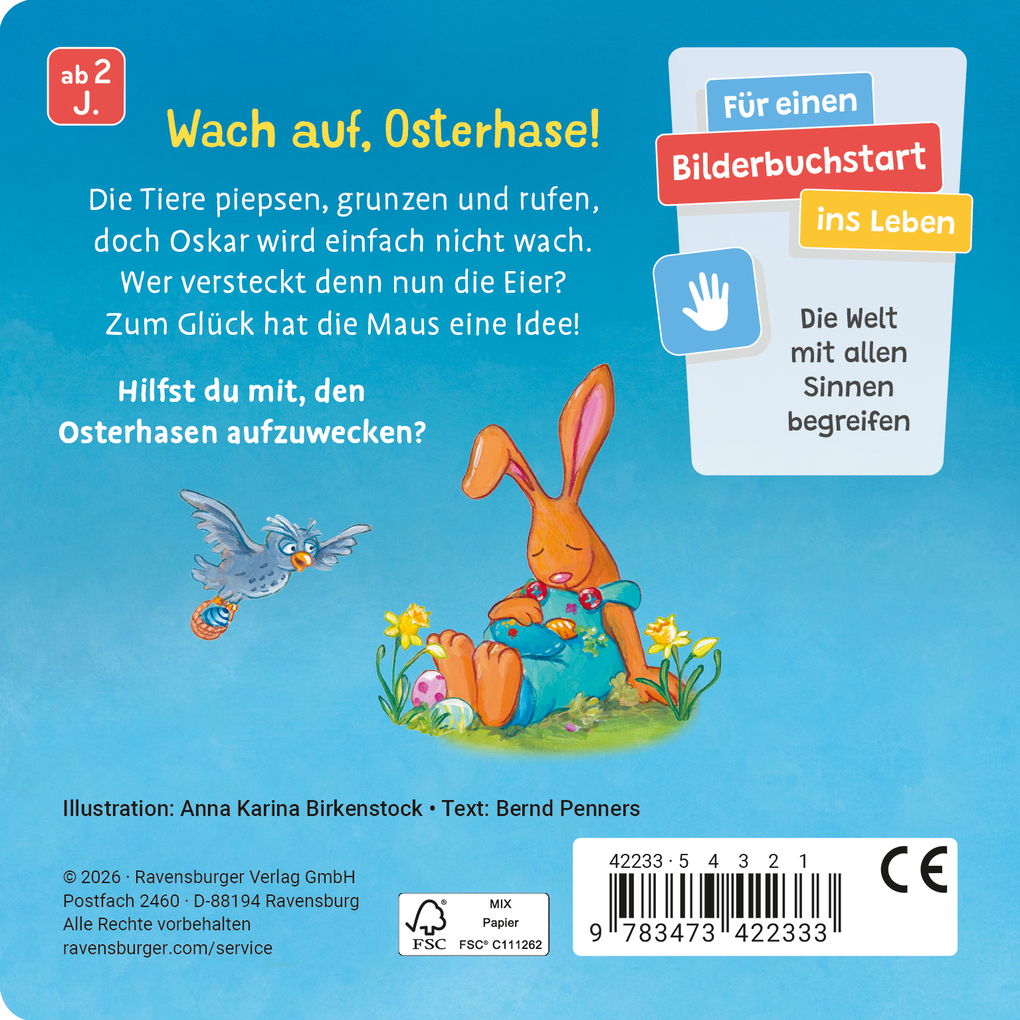 Weitere Ansicht: Aufgewacht, lieber Osterhase: Mein Oster-Mitmachbuch | Bernd Penners