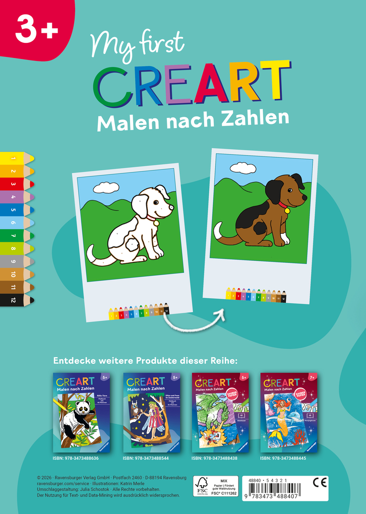 Weitere Ansicht: My first CreArt Malen nach Zahlen ab 3 - Tiere