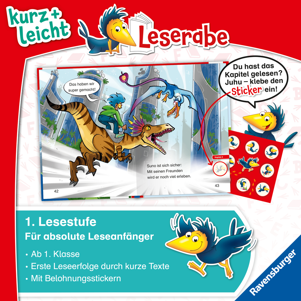 Weitere Ansicht: Leserabe 1. Lesestufe Kurz und leicht - Befreit die Dinos! | Annette Neubauer