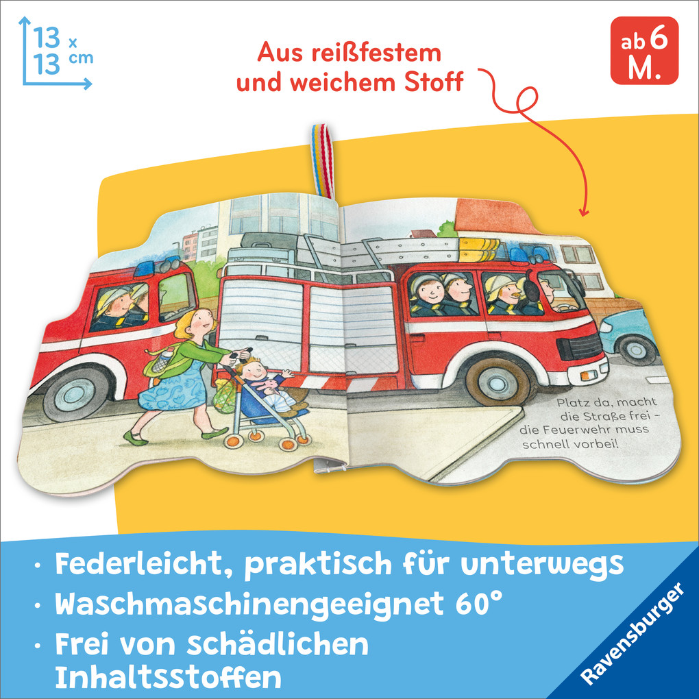 Weitere Ansicht: Mein Knuddel-Knautsch-Buch: Meine Feuerwehr | Sandra Grimm