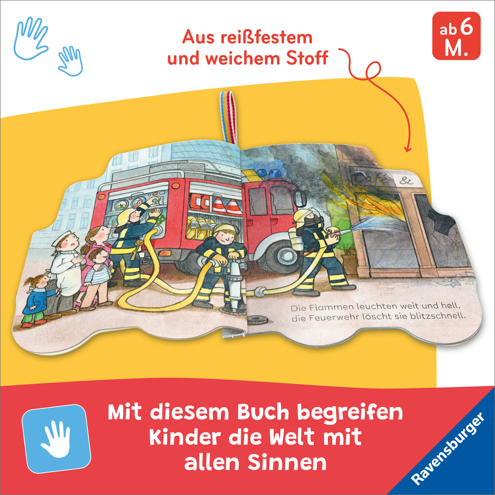 Weitere Ansicht: Mein Knuddel-Knautsch-Buch: Meine Feuerwehr | Sandra Grimm