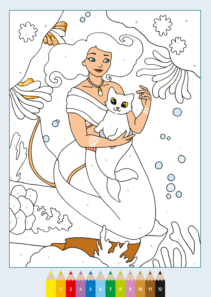 Weitere Ansicht: CreArt Malen nach Zahlen ab 7 Zauberpapier - Meerjungfrauen