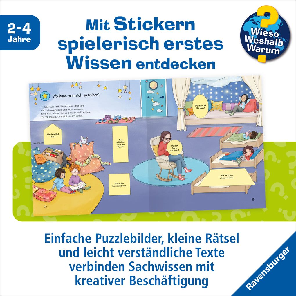 Weitere Ansicht: Wieso? Weshalb? Warum? junior Stickerheft - Kindergarten