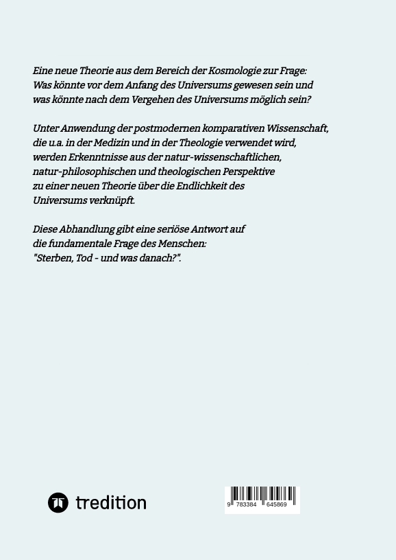 Weitere Ansicht: Du bist nicht tot. Deine Seele wechselt den Kosmosraum. | Hans-Joachim Ludwig