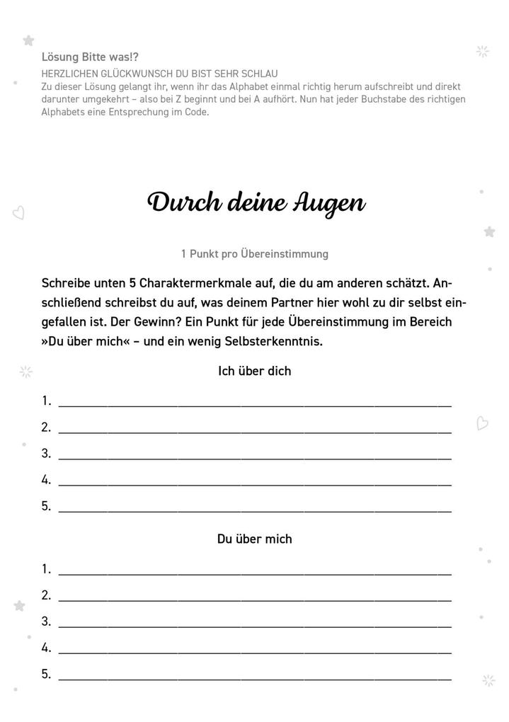 Weitere Ansicht: Das ultimative Duell für Paare | Lea Weber