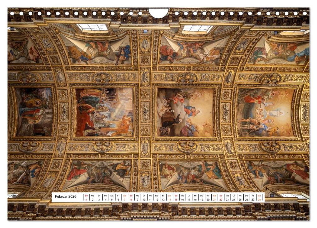 Weitere Ansicht: Gewölbe des Glaubens - Kirchendecken Europas (Wandkalender 2026 DIN A4 quer), CALVENDO Monatskalender | Karsten Rahn, Calvendo