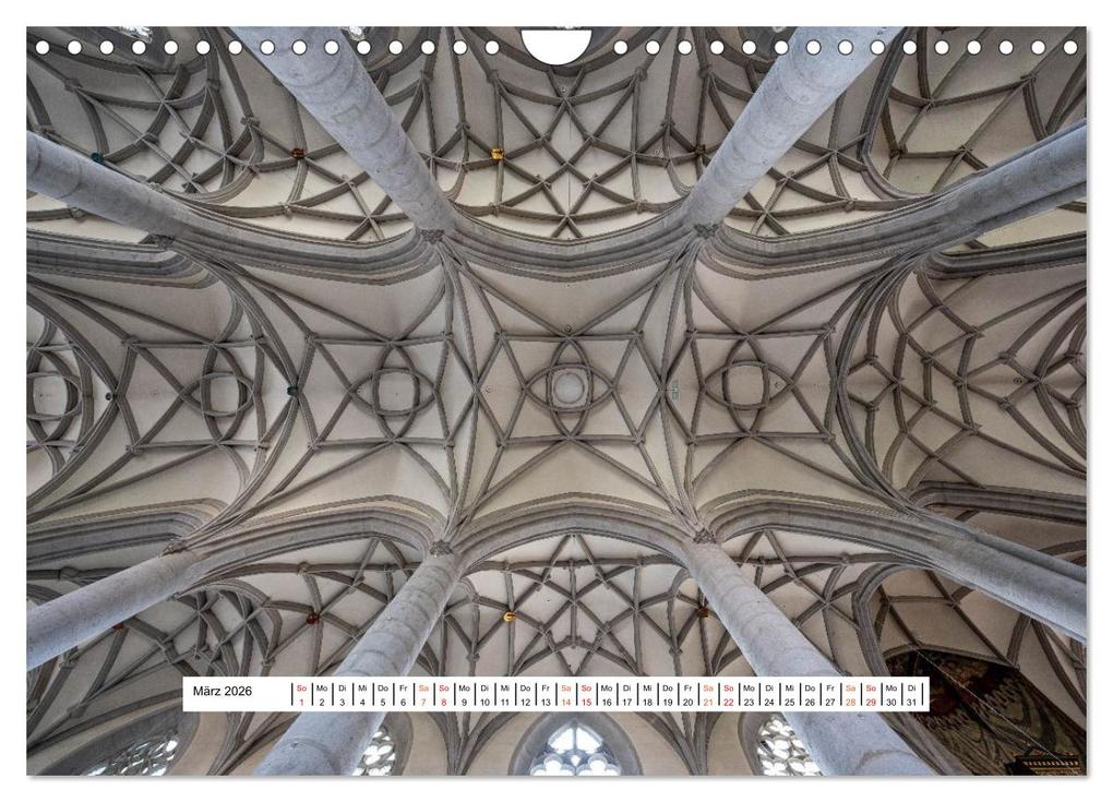 Weitere Ansicht: Gewölbe des Glaubens - Kirchendecken Europas (Wandkalender 2026 DIN A4 quer), CALVENDO Monatskalender | Karsten Rahn, Calvendo