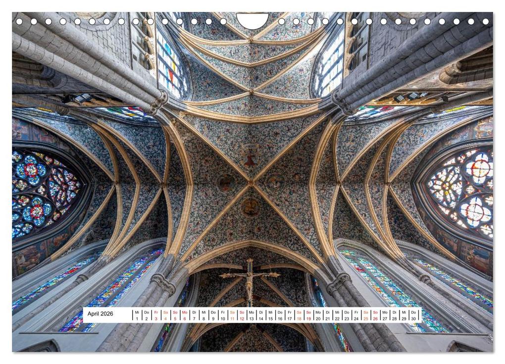 Weitere Ansicht: Gewölbe des Glaubens - Kirchendecken Europas (Wandkalender 2026 DIN A4 quer), CALVENDO Monatskalender | Karsten Rahn, Calvendo