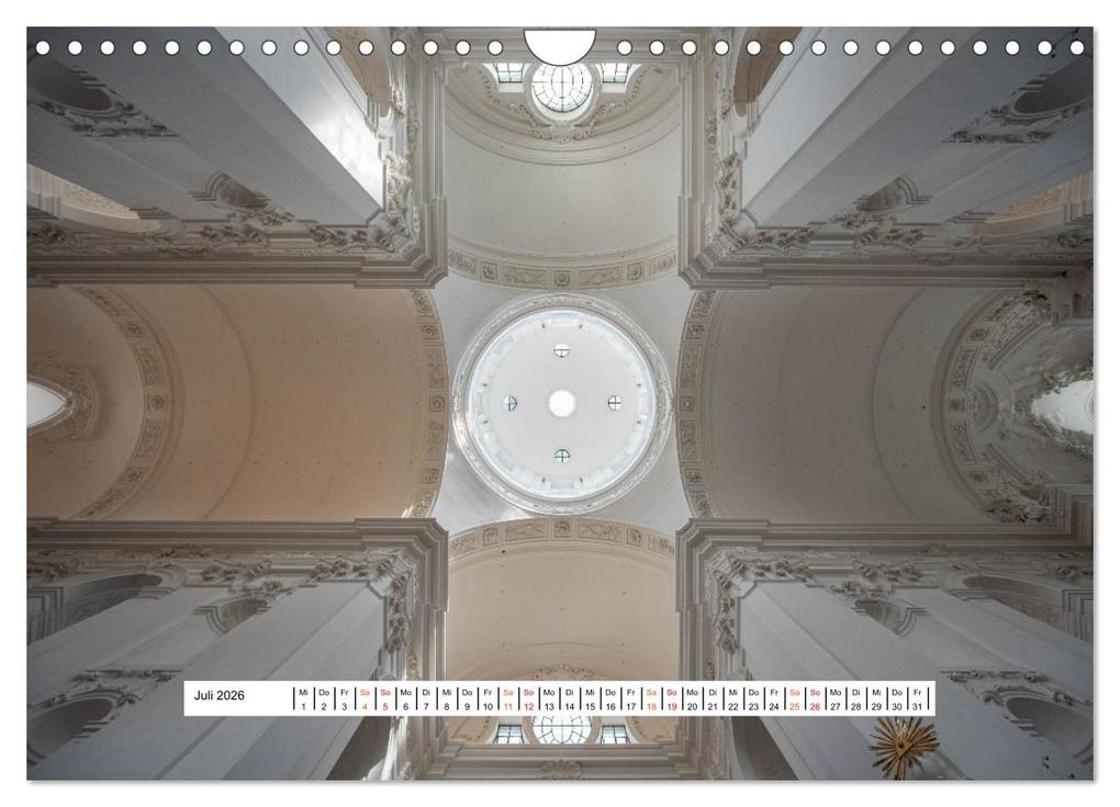 Weitere Ansicht: Gewölbe des Glaubens - Kirchendecken Europas (Wandkalender 2026 DIN A4 quer), CALVENDO Monatskalender | Karsten Rahn, Calvendo
