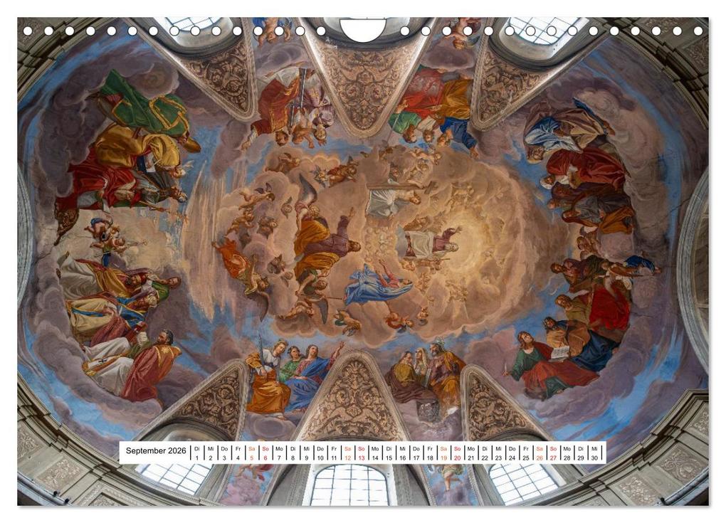 Weitere Ansicht: Gewölbe des Glaubens - Kirchendecken Europas (Wandkalender 2026 DIN A4 quer), CALVENDO Monatskalender | Karsten Rahn, Calvendo