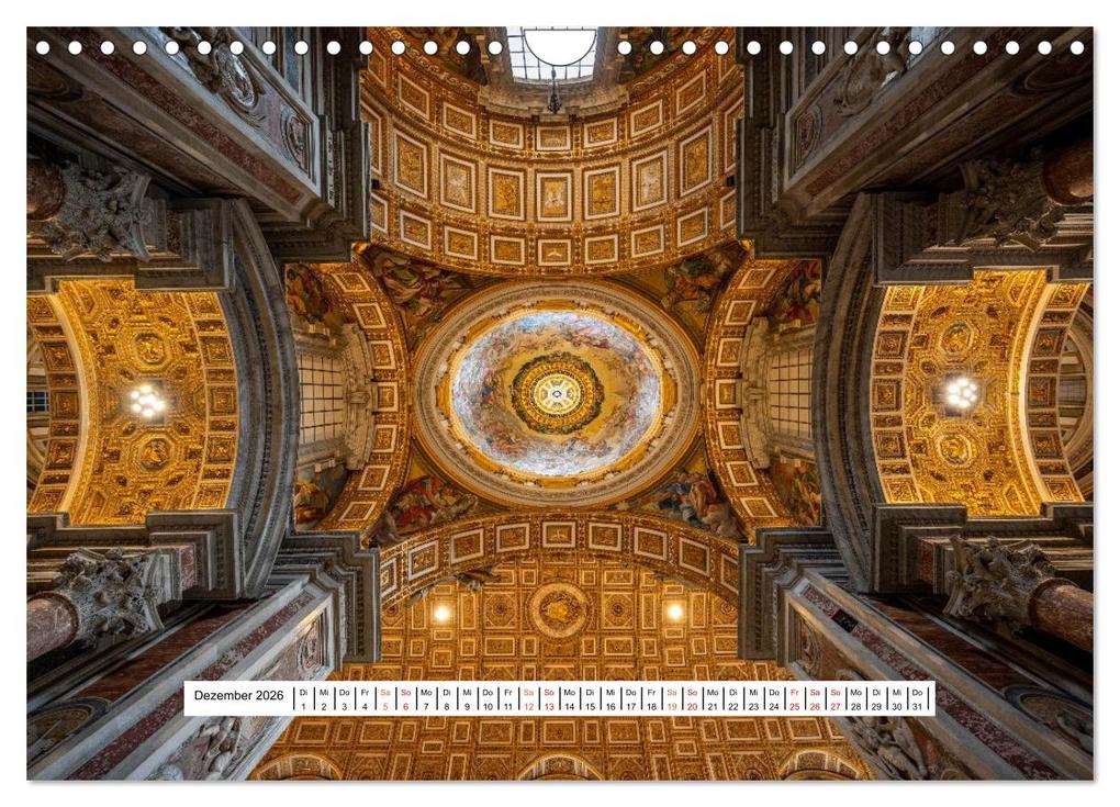 Weitere Ansicht: Gewölbe des Glaubens - Kirchendecken Europas (Wandkalender 2026 DIN A4 quer), CALVENDO Monatskalender | Karsten Rahn, Calvendo