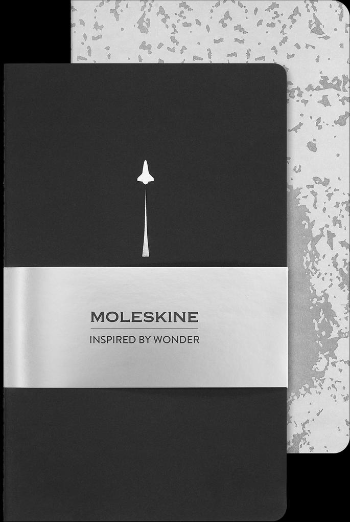 Produktbild: Moleskine Nasa-inspiriertes Cahier (2er Set), blanko, weicher Einband