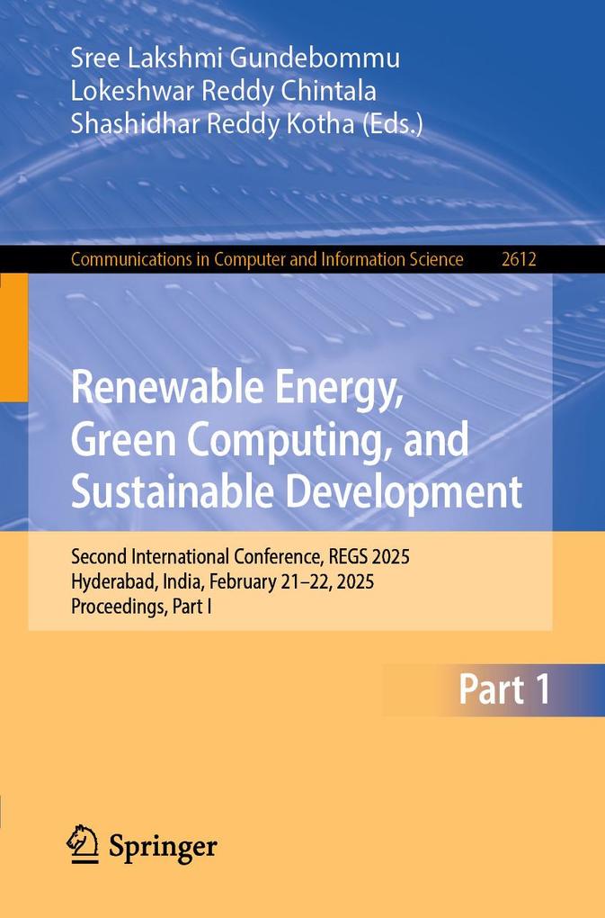 Produktbild: Renewable Energy, Green Computing, and Sustainable Development