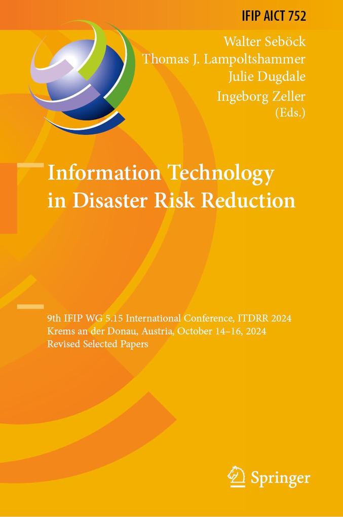 Produktbild: Information Technology in Disaster Risk Reduction