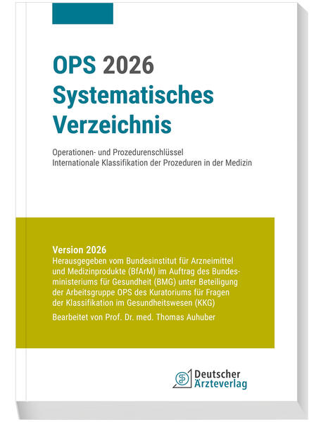 Produktbild: OPS 2026 Systematisches Verzeichnis | Thomas Auhuber