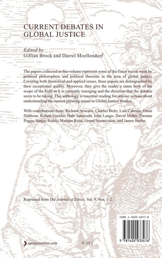 Weitere Ansicht: Current Debates in Global Justice