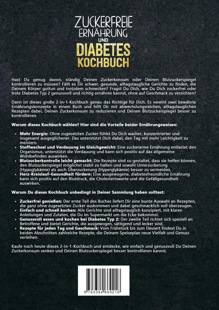 Weitere Ansicht: Zuckerfreie Ernährung und Diabetes Kochbuch | Carina Lehmann