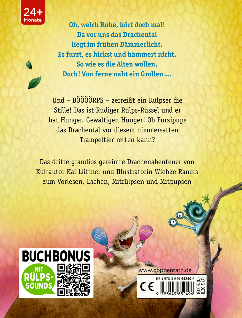 Weitere Ansicht: Furzipups und Rüdiger Rülps-Rüssel (Pappbilderbuch Miniausgabe) | Kai Lüftner