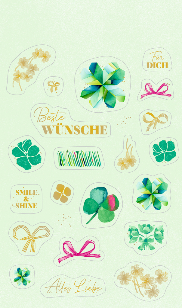 Weitere Ansicht: Sticker und Etiketten - Stickerbogen mit 100 Stickern