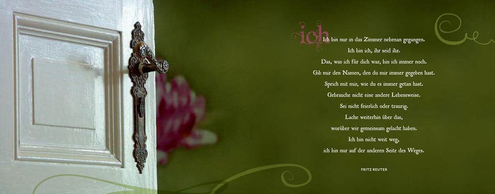 Weitere Ansicht: Was bleibt, ist die Erinnerung