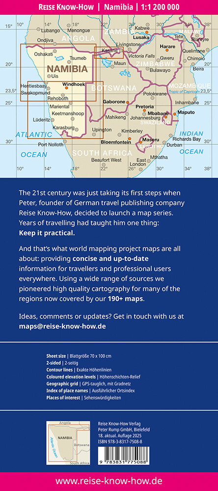 Weitere Ansicht: Reise Know-How Landkarte Namibia (1:1.200.000)