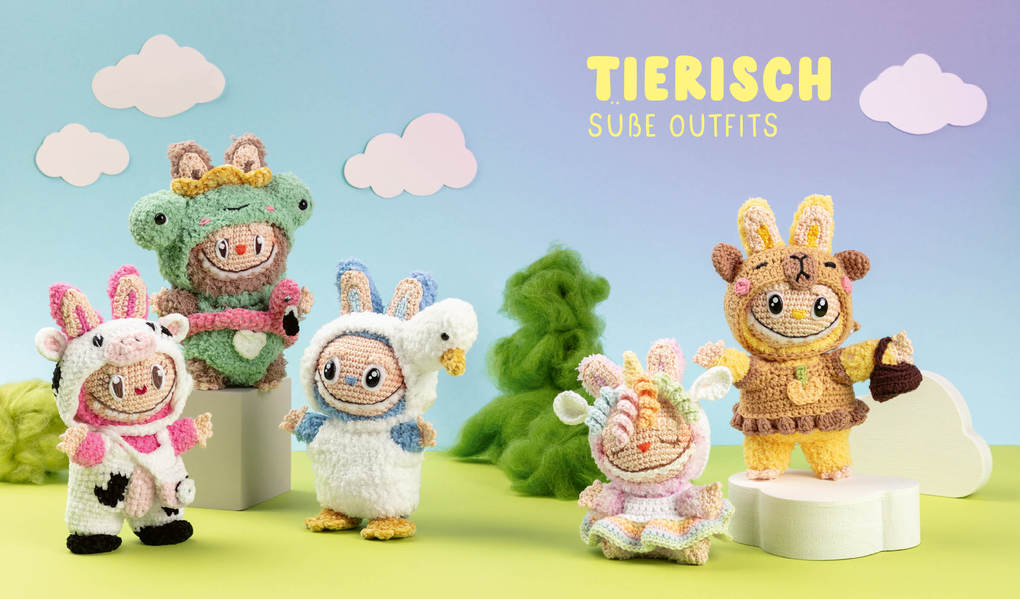 Weitere Ansicht: Cute Monsters - Das Häkelbuch für Labubu-Fans - inklusive Anleitungen für die Figuren! | Yvonne Rapp