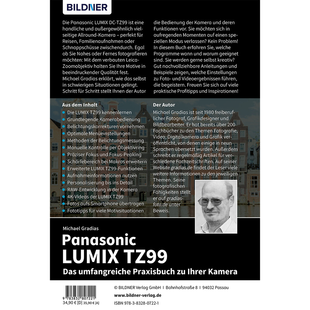 Weitere Ansicht: Panasonic LUMIX TZ99 - Das umfangreiche Praxisbuch zu Ihrer Kamera | Michael Gradias