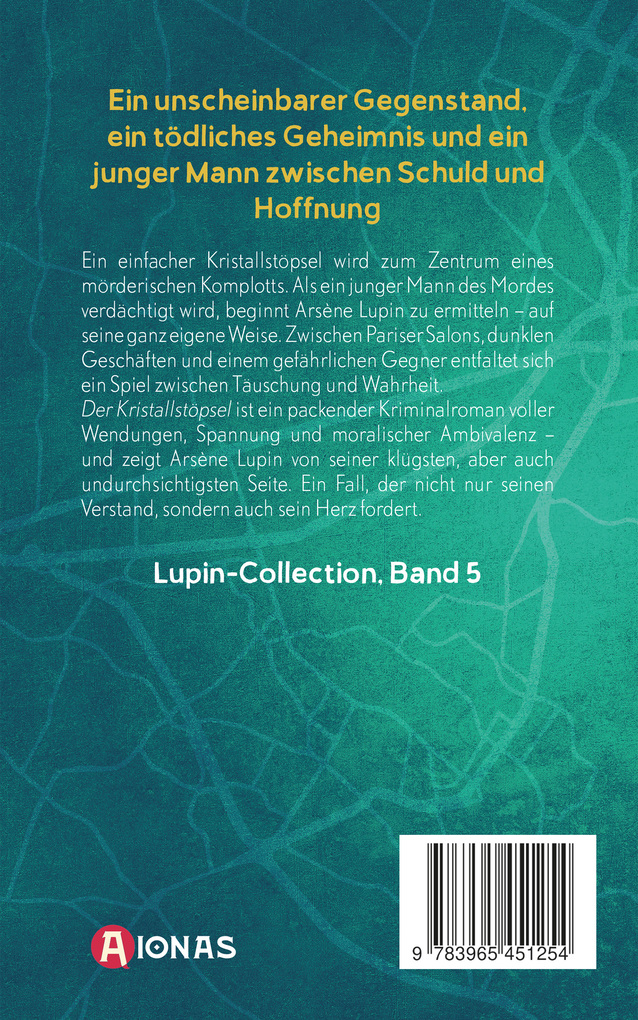 Weitere Ansicht: Lupin. Der Kristallstöpsel. Detektivroman | Maurice Leblanc